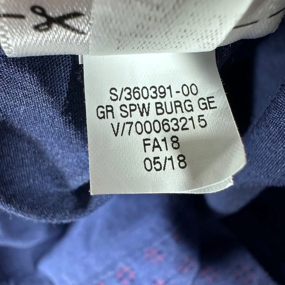Banana Republic Button Down Mens XL Extra Large Blue Grant Slim Fit Luxe Poplin